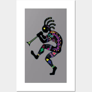 Tribal Kokopelli Posters and Art